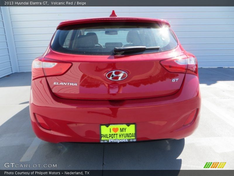 Volcanic Red / Beige 2013 Hyundai Elantra GT