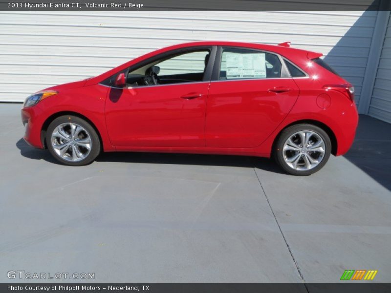 Volcanic Red / Beige 2013 Hyundai Elantra GT