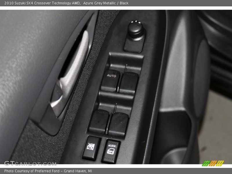 Azure Grey Metallic / Black 2010 Suzuki SX4 Crossover Technology AWD