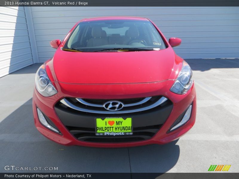 Volcanic Red / Beige 2013 Hyundai Elantra GT