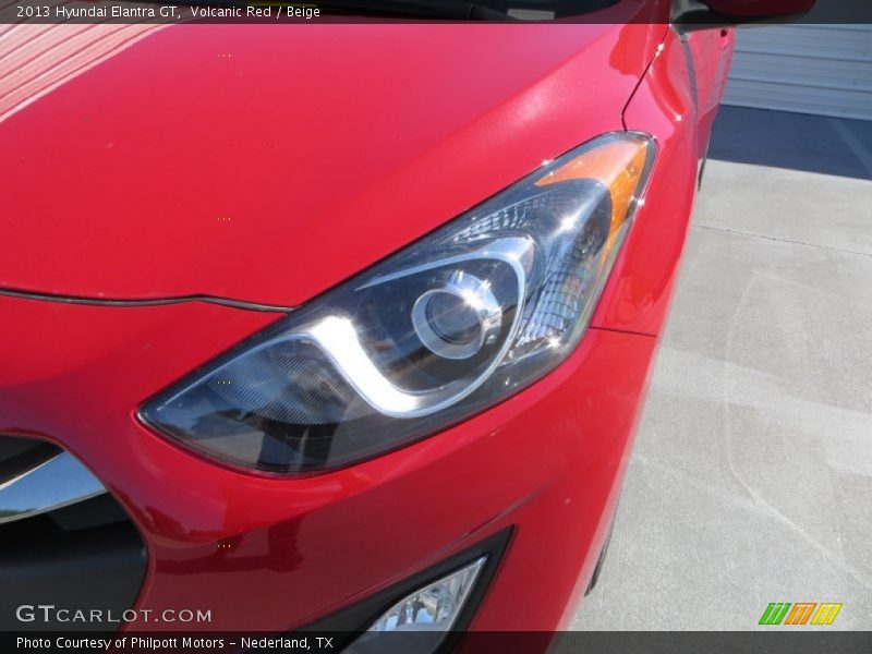 Volcanic Red / Beige 2013 Hyundai Elantra GT