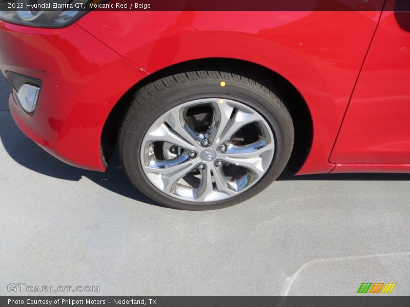 Volcanic Red / Beige 2013 Hyundai Elantra GT