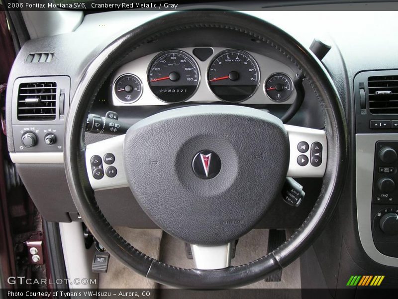 Cranberry Red Metallic / Gray 2006 Pontiac Montana SV6
