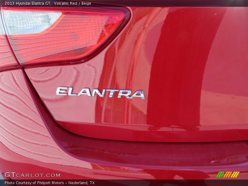 Volcanic Red / Beige 2013 Hyundai Elantra GT