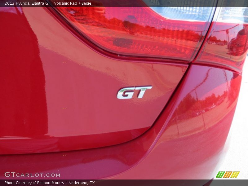 Volcanic Red / Beige 2013 Hyundai Elantra GT