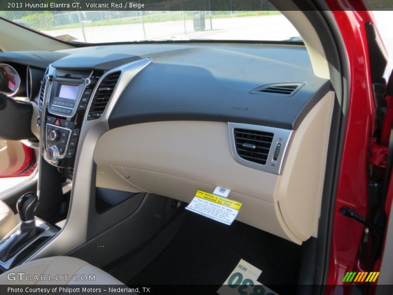 Volcanic Red / Beige 2013 Hyundai Elantra GT