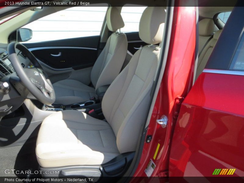 Volcanic Red / Beige 2013 Hyundai Elantra GT