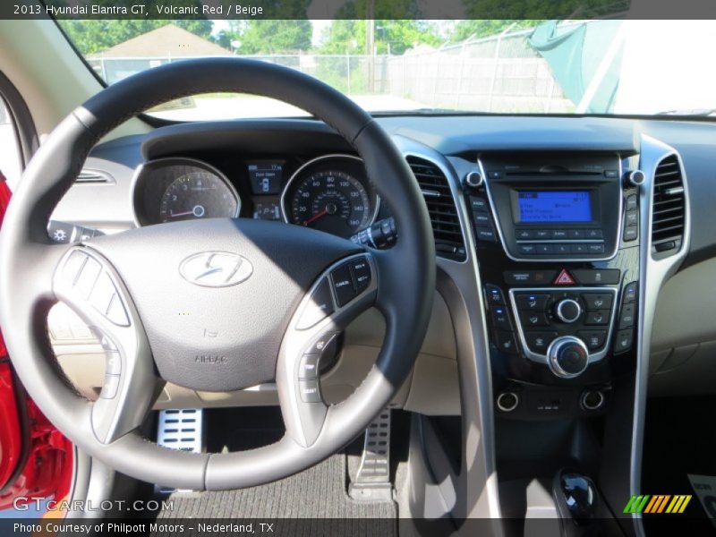 Volcanic Red / Beige 2013 Hyundai Elantra GT