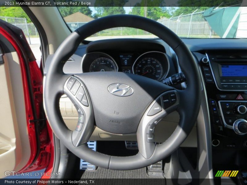 Volcanic Red / Beige 2013 Hyundai Elantra GT