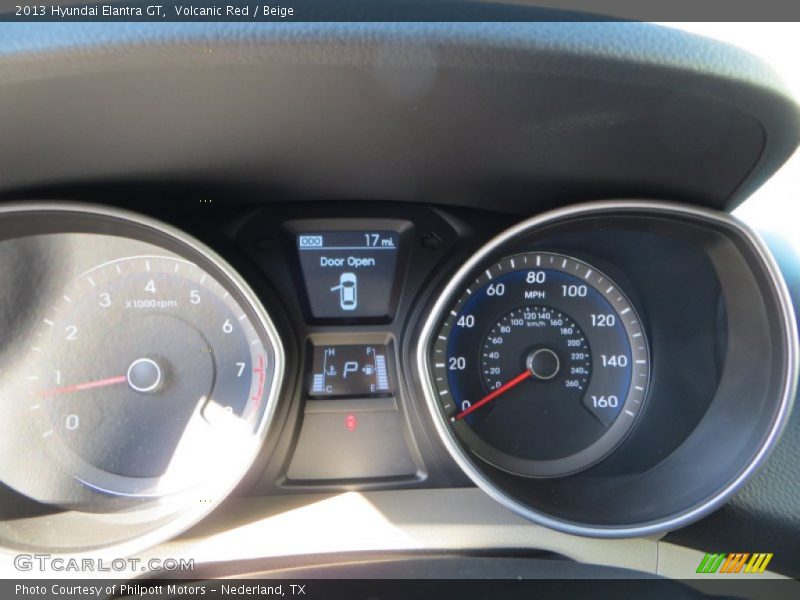 Volcanic Red / Beige 2013 Hyundai Elantra GT