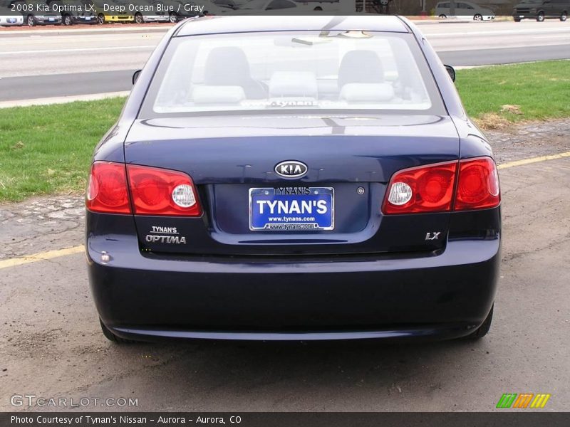 Deep Ocean Blue / Gray 2008 Kia Optima LX