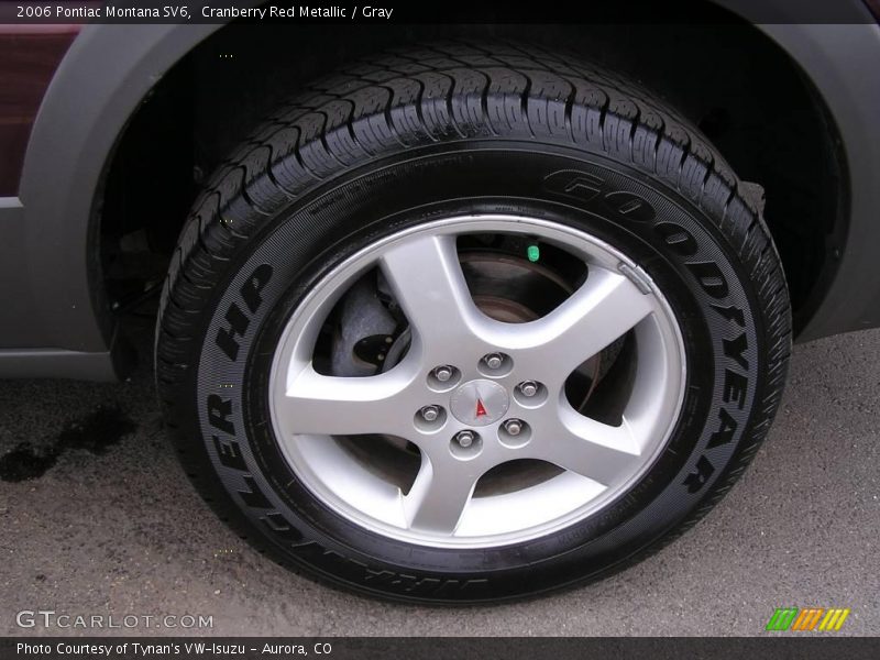 Cranberry Red Metallic / Gray 2006 Pontiac Montana SV6
