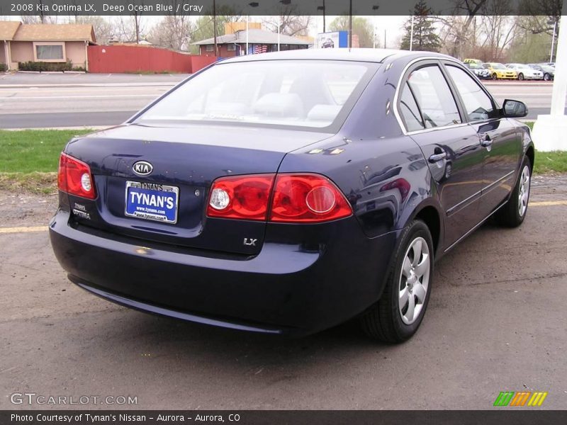 Deep Ocean Blue / Gray 2008 Kia Optima LX