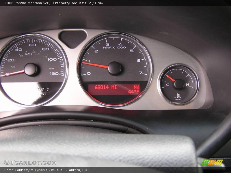 Cranberry Red Metallic / Gray 2006 Pontiac Montana SV6