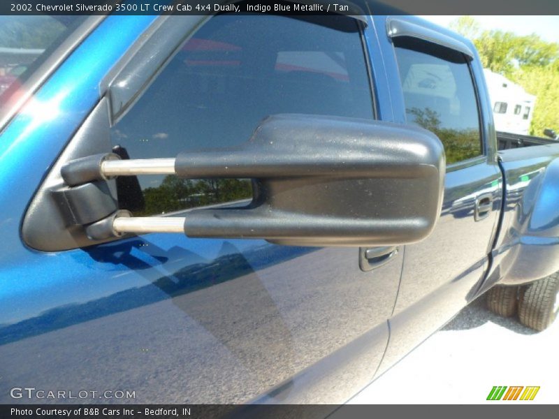 Indigo Blue Metallic / Tan 2002 Chevrolet Silverado 3500 LT Crew Cab 4x4 Dually