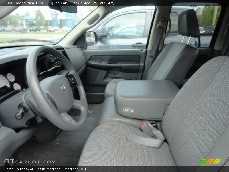 Black / Medium Slate Gray 2006 Dodge Ram 1500 ST Quad Cab