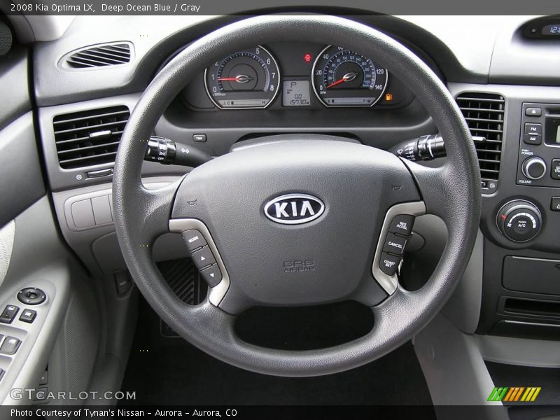 Deep Ocean Blue / Gray 2008 Kia Optima LX