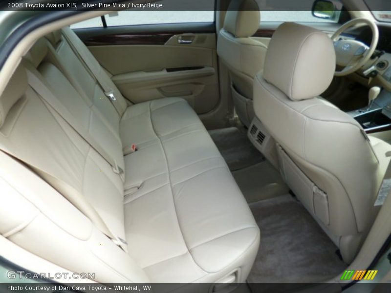 Rear Seat of 2008 Avalon XLS