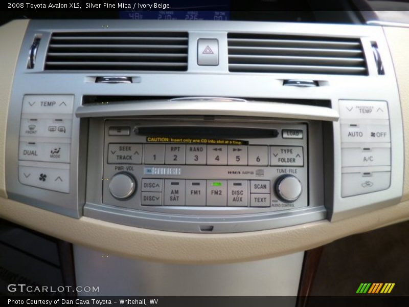 Audio System of 2008 Avalon XLS