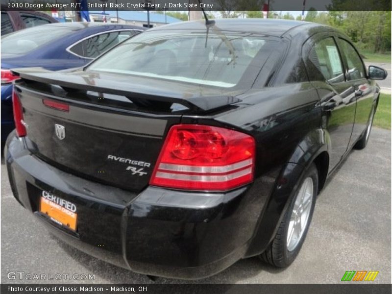 Brilliant Black Crystal Pearl / Dark Slate Gray 2010 Dodge Avenger R/T
