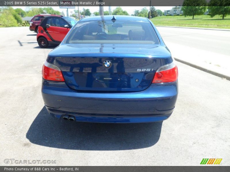 Mystic Blue Metallic / Beige 2005 BMW 5 Series 525i Sedan
