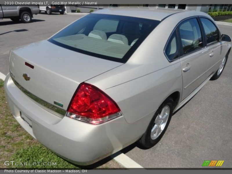 Gold Mist Metallic / Neutral 2010 Chevrolet Impala LT
