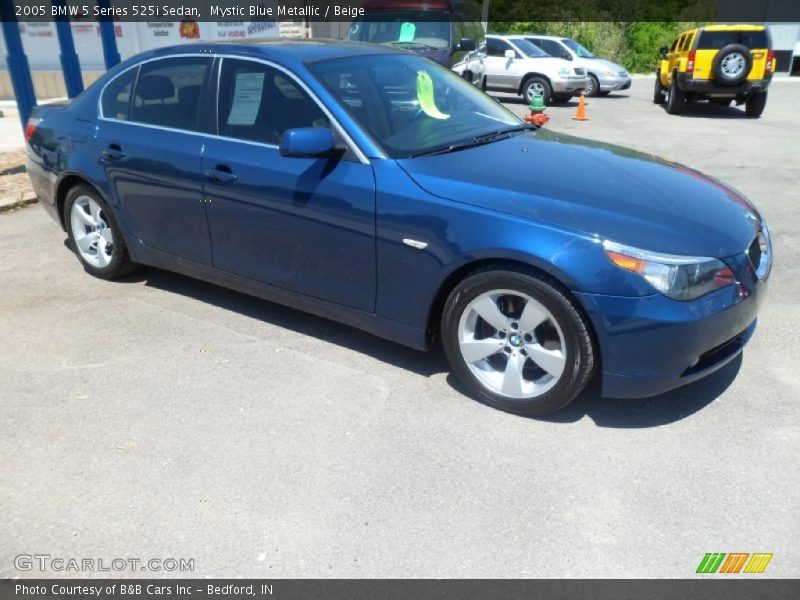 Mystic Blue Metallic / Beige 2005 BMW 5 Series 525i Sedan