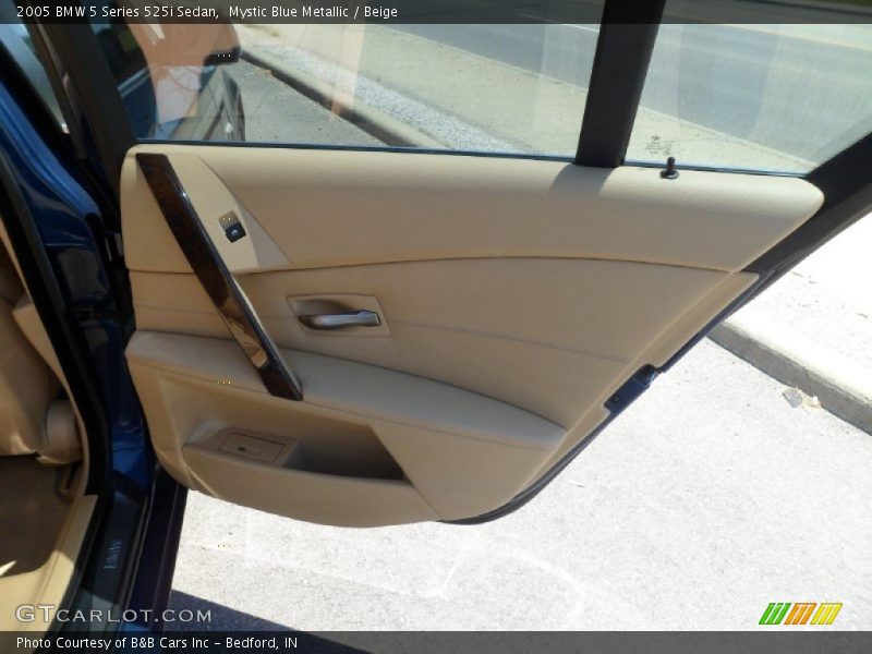 Mystic Blue Metallic / Beige 2005 BMW 5 Series 525i Sedan