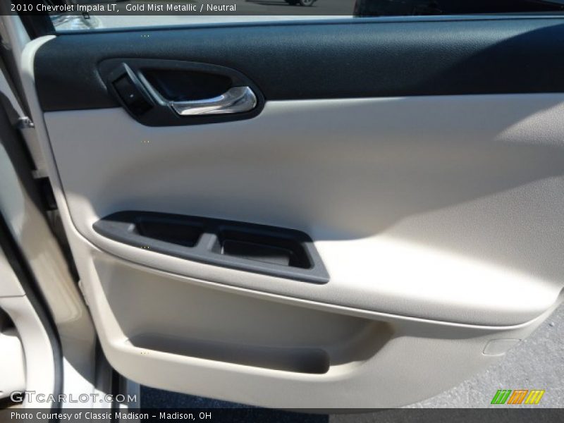 Gold Mist Metallic / Neutral 2010 Chevrolet Impala LT