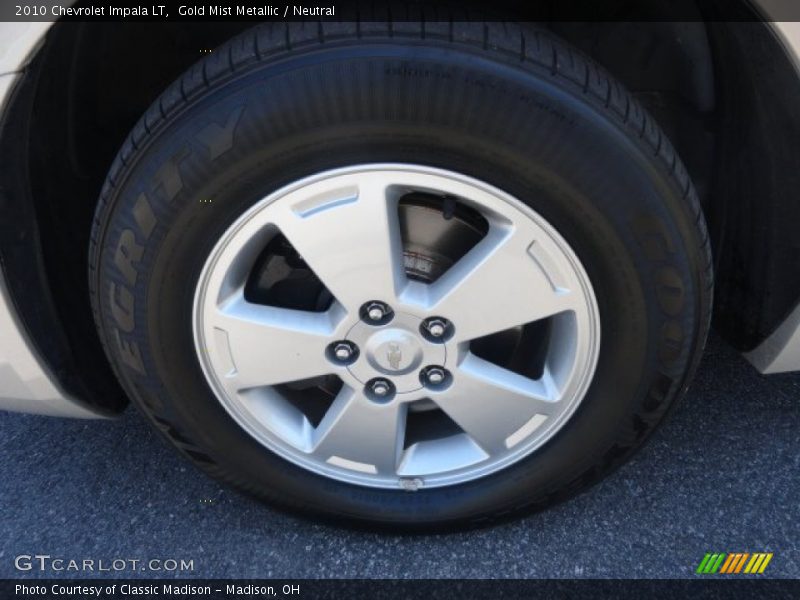 Gold Mist Metallic / Neutral 2010 Chevrolet Impala LT