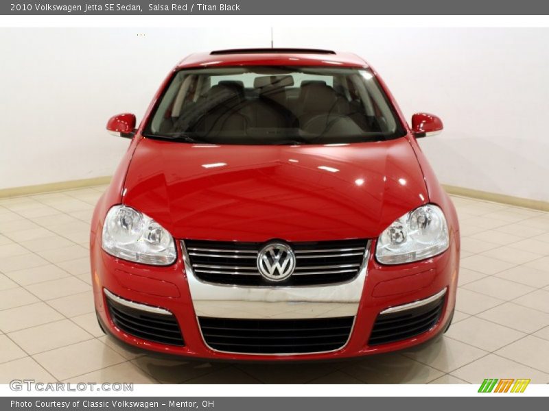 Salsa Red / Titan Black 2010 Volkswagen Jetta SE Sedan