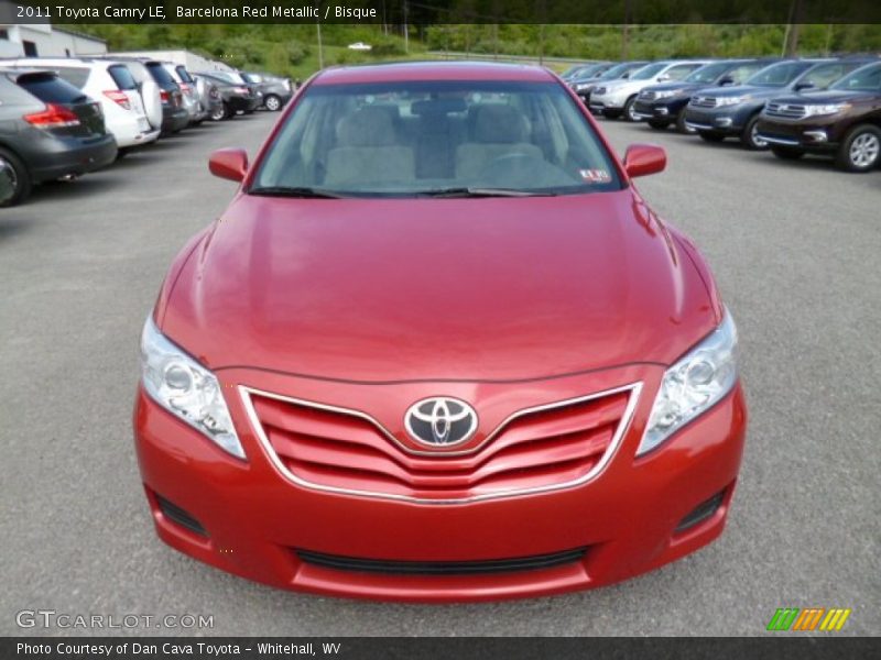 Barcelona Red Metallic / Bisque 2011 Toyota Camry LE