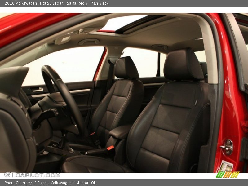 Salsa Red / Titan Black 2010 Volkswagen Jetta SE Sedan