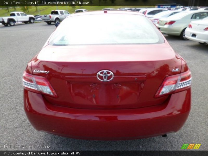 Barcelona Red Metallic / Bisque 2011 Toyota Camry LE