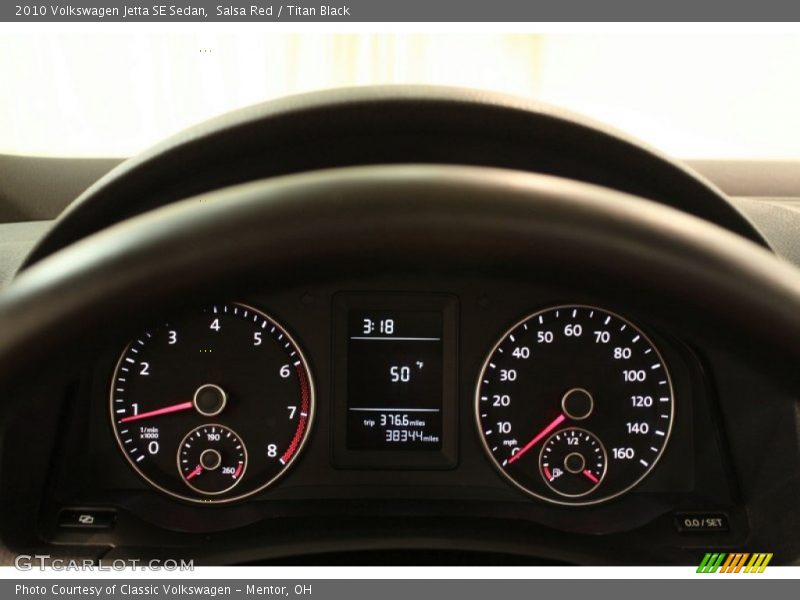 Salsa Red / Titan Black 2010 Volkswagen Jetta SE Sedan
