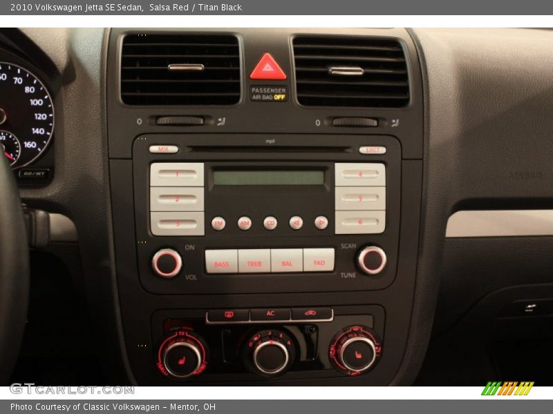 Salsa Red / Titan Black 2010 Volkswagen Jetta SE Sedan