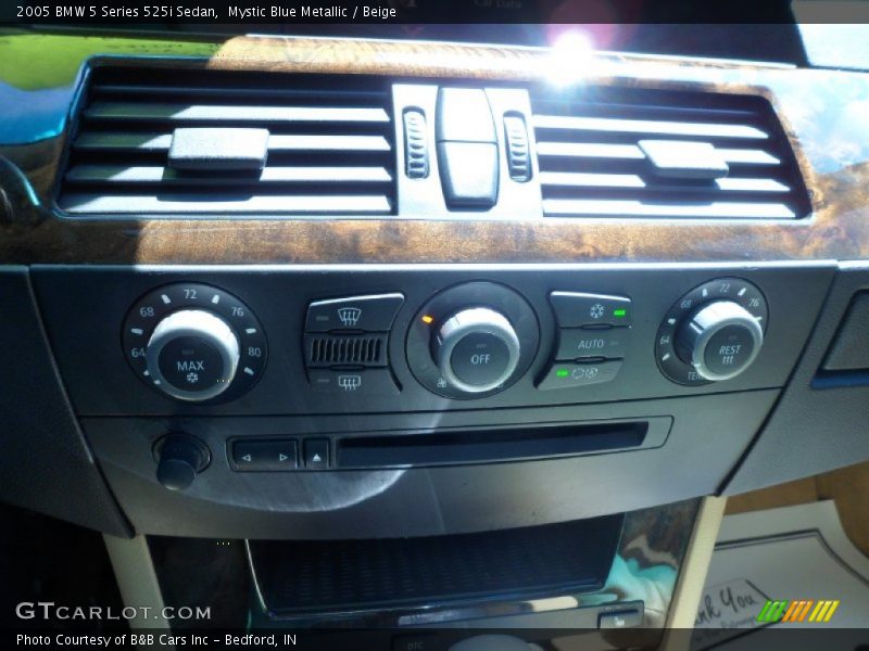 Mystic Blue Metallic / Beige 2005 BMW 5 Series 525i Sedan