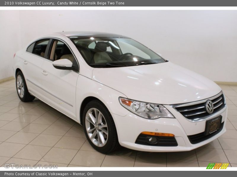 Candy White / Cornsilk Beige Two Tone 2010 Volkswagen CC Luxury