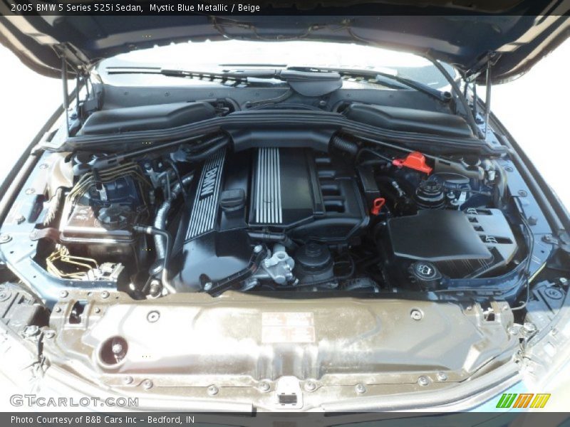 Mystic Blue Metallic / Beige 2005 BMW 5 Series 525i Sedan