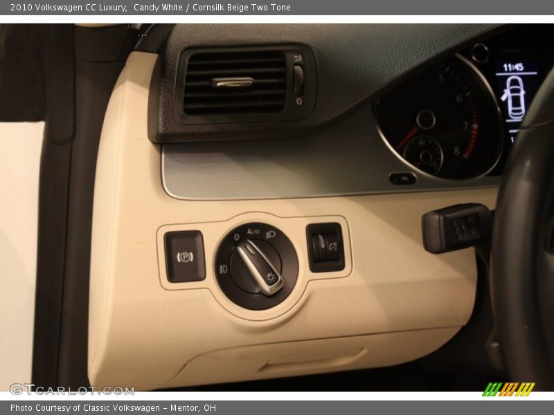 Candy White / Cornsilk Beige Two Tone 2010 Volkswagen CC Luxury