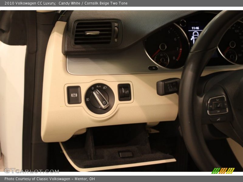Candy White / Cornsilk Beige Two Tone 2010 Volkswagen CC Luxury