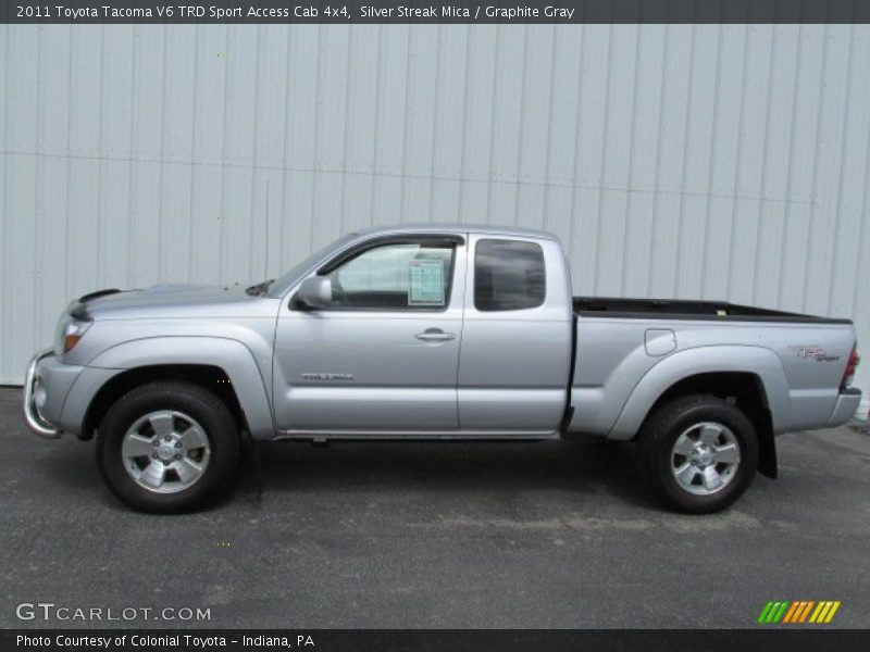 Silver Streak Mica / Graphite Gray 2011 Toyota Tacoma V6 TRD Sport Access Cab 4x4