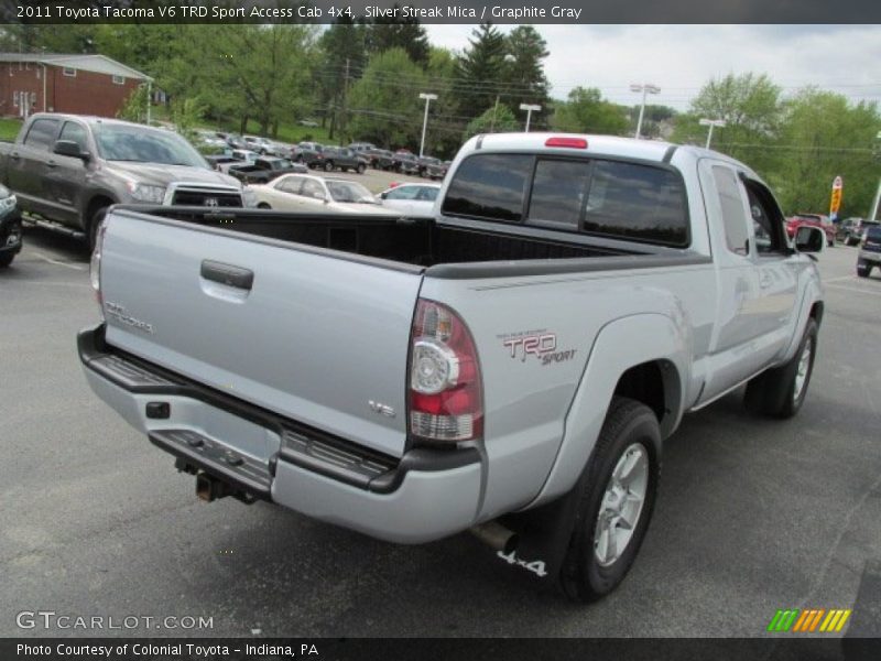 Silver Streak Mica / Graphite Gray 2011 Toyota Tacoma V6 TRD Sport Access Cab 4x4