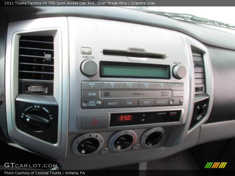 Silver Streak Mica / Graphite Gray 2011 Toyota Tacoma V6 TRD Sport Access Cab 4x4