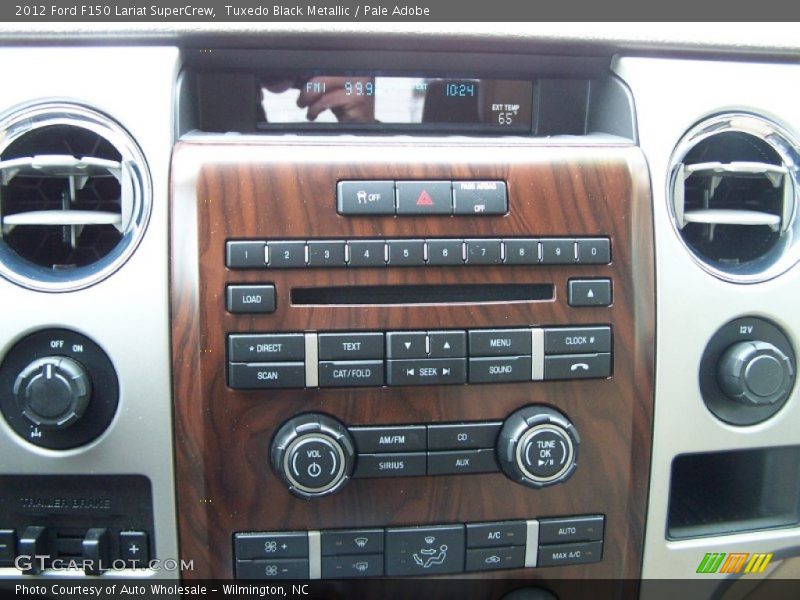 Tuxedo Black Metallic / Pale Adobe 2012 Ford F150 Lariat SuperCrew