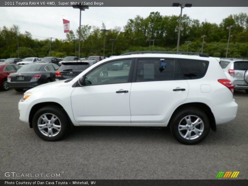Super White / Sand Beige 2011 Toyota RAV4 V6 4WD