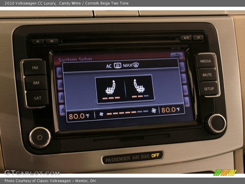 Candy White / Cornsilk Beige Two Tone 2010 Volkswagen CC Luxury