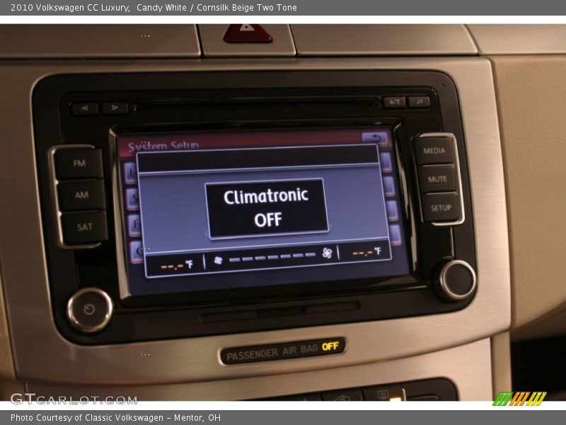 Candy White / Cornsilk Beige Two Tone 2010 Volkswagen CC Luxury