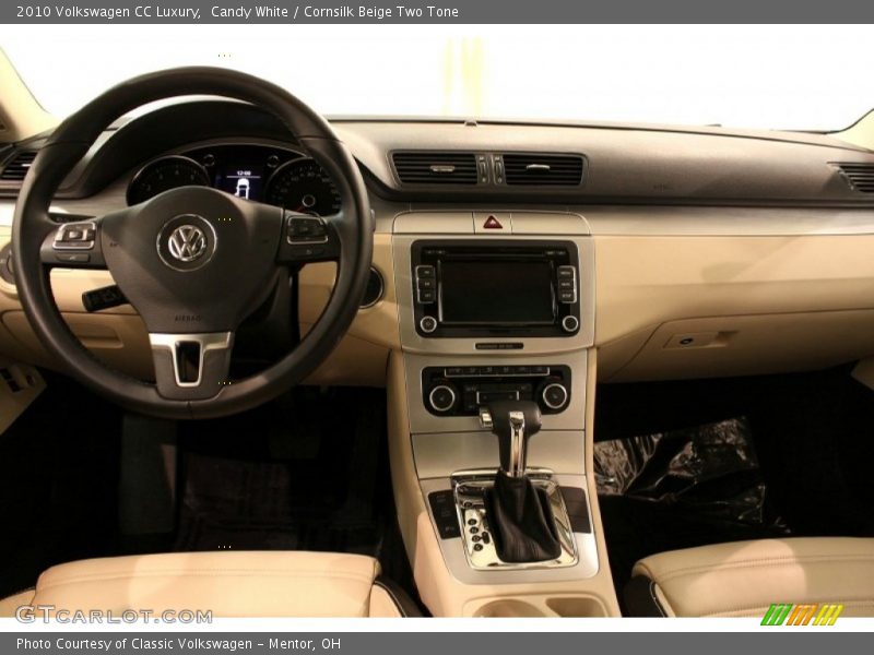 Candy White / Cornsilk Beige Two Tone 2010 Volkswagen CC Luxury