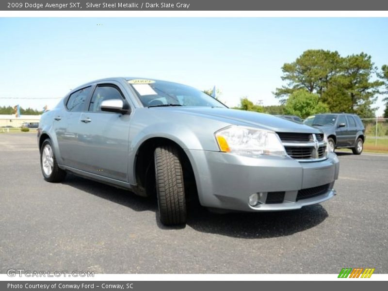 Silver Steel Metallic / Dark Slate Gray 2009 Dodge Avenger SXT